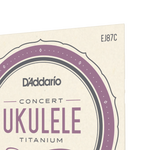 Struny do ukulele koncertowego D'Addario EJ87C Titanium