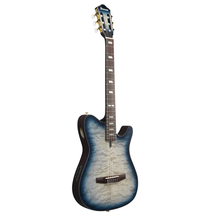 Gitara elektro klasyczna Ibanez FRH20QMN-CTL Cosmic Blue Starburst Low Gloss