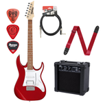 Zestaw gitara elektryczna Ibanez GRX40-CA z combo gitarowym Peavey AUDITION 7W i akcesoriami