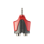 Adapter Jack 3.5 mm stereo na 2x RCA żeńskie Roxtone RPAN350