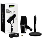 Mikrofon dynamiczny do podcastów Shure MV7+K-BNDL XLR/USB-C ze statywem