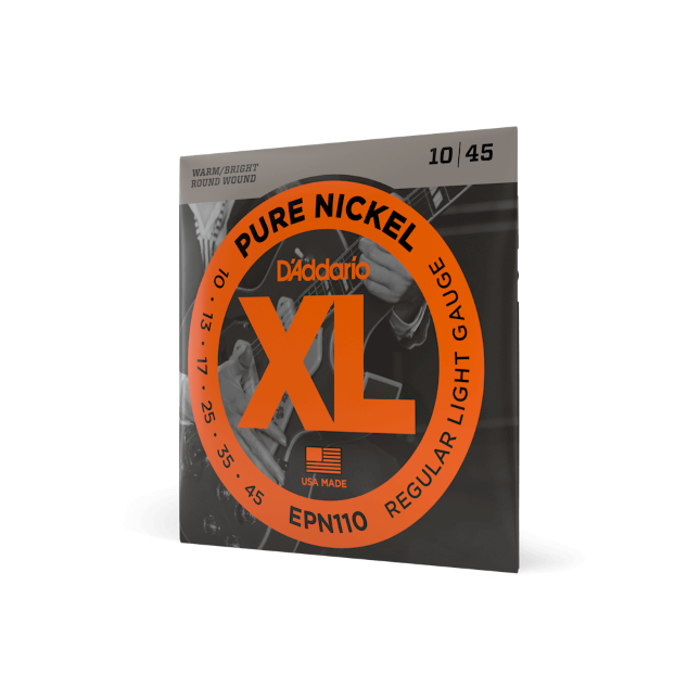 Struny do gitary elektrycznej D'Addario EPN110 Regular Light 10-45