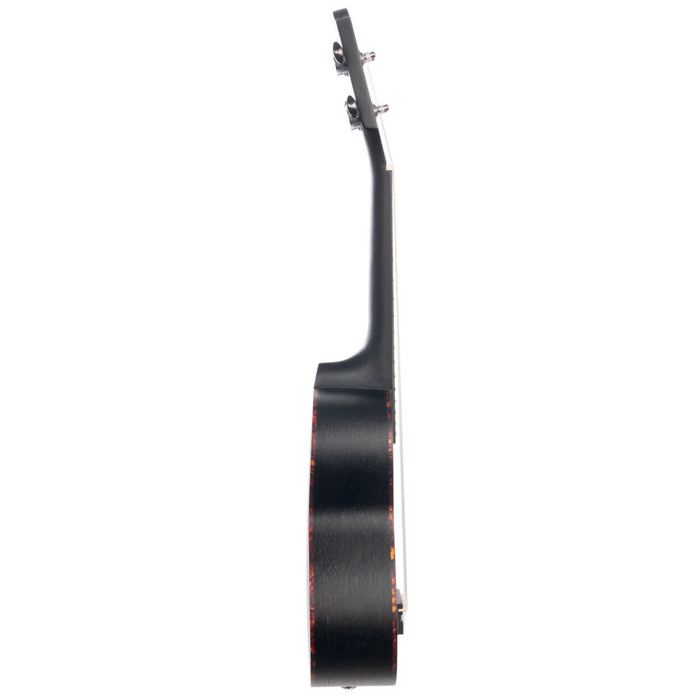 Ukulele Sopranowe czarne z mahoniu Cascha Premium HH 2262 zestaw