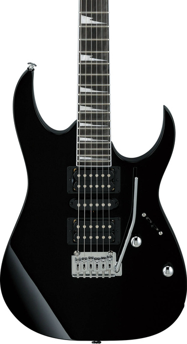 Zestaw gitarowy Ibanez GRG170DX-BKN gitara elektryczna superstrat z combo Marshall MG15G Gold i akcesoriami Ibanez 