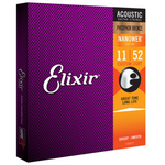 Elixir 16027 Nanoweb Phosphor Bronze 11-52 struny do gitary akustycznej