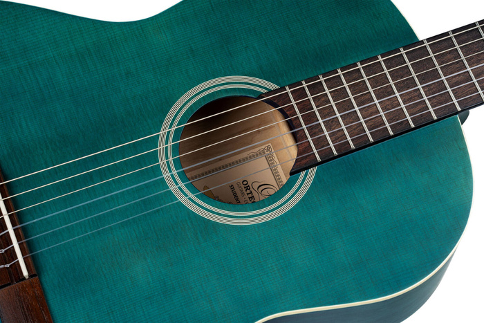 Zestaw gitara klasyczna 4/4 Ortega RST5MOC niebieska z pokrowcem