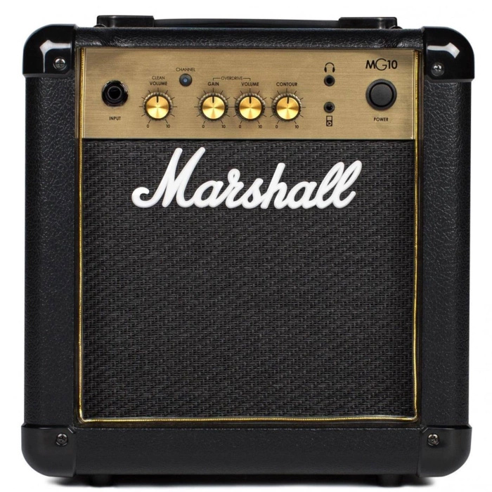 Zestaw gitarowy Ibanez GRG121DX-BKF gitara elektryczna superstrat z combo Marshall MG10G Gold i akcesoriami