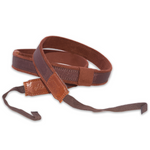 Pas do ukulele Steady series RightOn Uke-Dual Hook brązowy