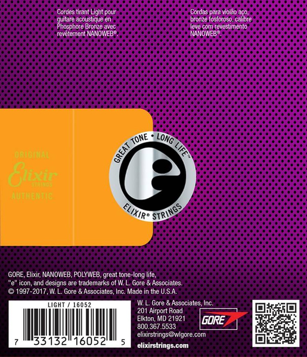 Zestaw Elixir 16052 NanoWeb Phosphor Bronze 12-53 struny do gitary akustycznej z kostkami Ibanez i korbką Dunlop