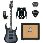 Zestaw gitarowy Ibanez GRG121PAR-KBF gitara elektryczna superstrat z combo Orange Crush 12 i akcesoriami