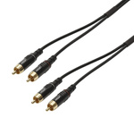 Kabel połączeniowy RCA-RCA niesymetryczny 2m Sommer SC-Onyx 1×0,25 mm² ON81-0200-SW
