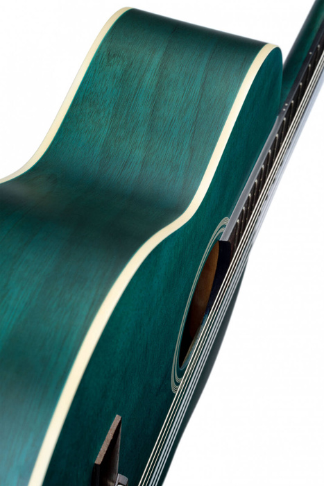 Zestaw gitara klasyczna 4/4 Ortega RST5MOC niebieska z pokrowcem