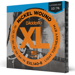 Struny do gitary elektrycznej D'Addario EXL140-8 Light Top/Heavy Bottom 10-74 do gitary 8-strunowej