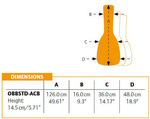 Pokrowiec na gitarę basową Ortega OBBSTD-ACB Economy Series nylonowy czarny