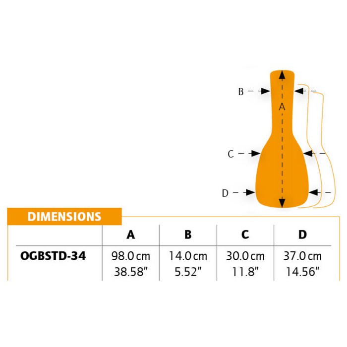 Pokrowiec na gitarę klasyczną 3/4 Ortega OGBSTD-34 98cm