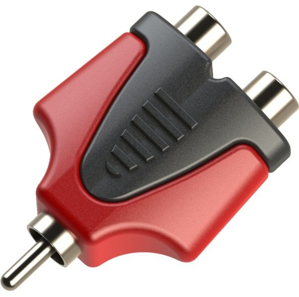 Adapter RCA na 2x RCA żeńskie Roxtone RPAN310