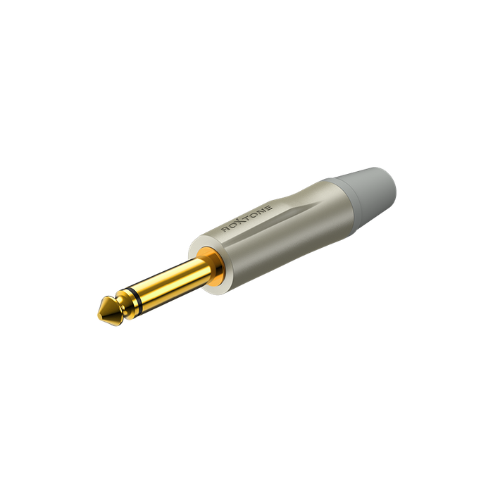 Wtyk Jack 6.3 mm mono pozłacany Roxtone PJ2X-SG