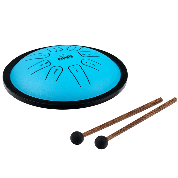 Bębenek metalowy Nino NINO981 Percussion Steel Tongue Drum 7'' niebieski