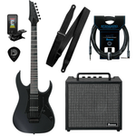 Zestaw gitara elektryczna Ibanez GRGR330EX-BKF z combo Ibanez IBZ10GV2 + akcesoria