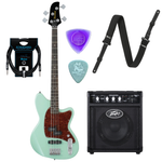 Zestaw gitara basowa Ibanez TMB100-MGR z combo basowym Peavey MAX 158 20W i akcesoriami