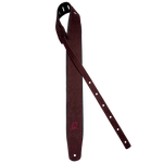 Pas do gitary skórzany Ortega OSBY-5 Byzantine Bordeaux bordowy