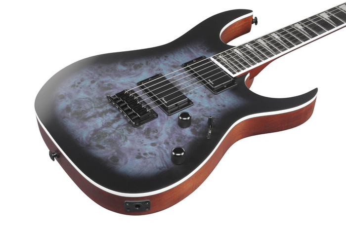 Zestaw gitara elektryczna Ibanez GRG121PAR-KBF superstrat z combo Marshall MG15G Gold