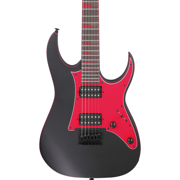 Zestaw gitarowy Ibanez GRG131DX-BKF gitara elektryczna superstrat z combo Ibanez IBZ10GV2 i akcesoria