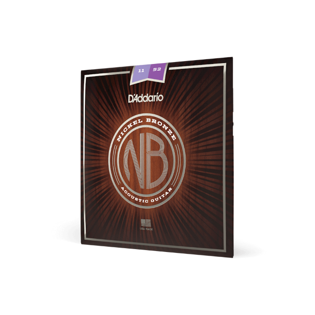 Struny do gitary akustycznej D'Addario NB1152 Custom Light 11-52