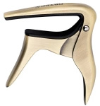 Kapodaster do ukulele Ortega OCAPOUKE-BRB złoty brushed brass, banjo mandolina