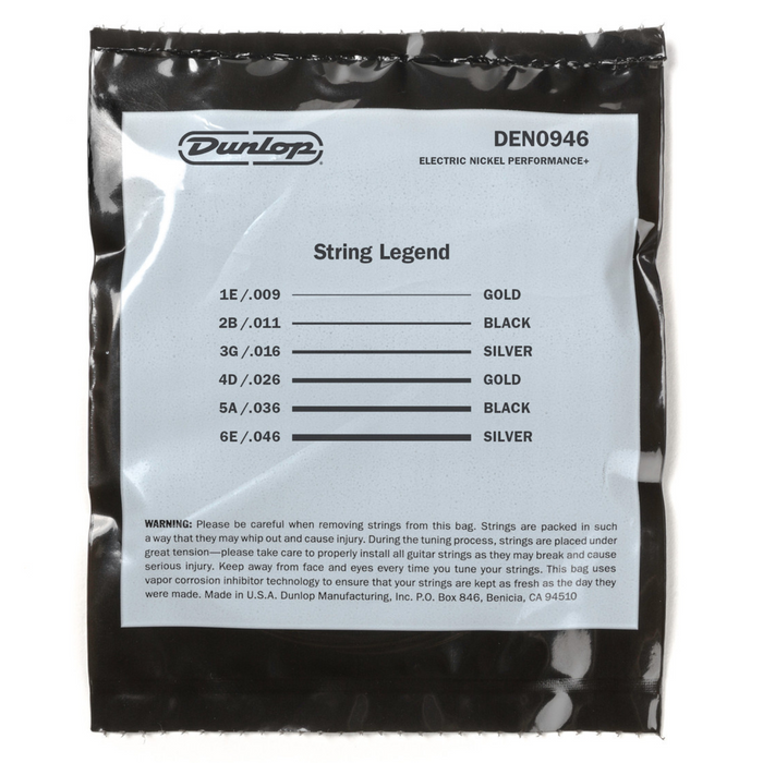 Struny do gitary elektrycznej Dunlop DEN0946 Nickel Wound 9-46