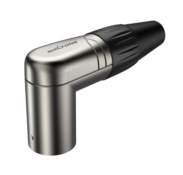 Gniazdo XLR męskie kątowe 3-pin Roxtone RX3RMP-NT