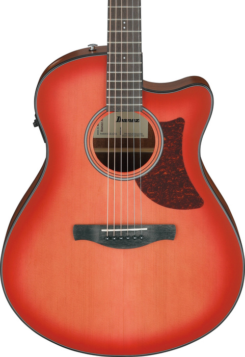 Gitara elektroakustyczna Ibanez AAM50CE-CRO Advanced Coral Red Burst Open Pore
