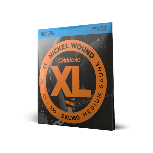Struny do gitary basowej D'Addario EXL160 Medium 50-105 Long Scale