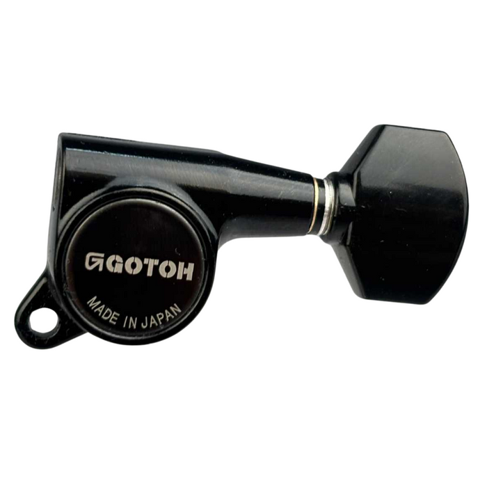 Klucze blokowane GOTOH SG381-07 MG L6 Czarne sześć lewych kluczy do gitary MG