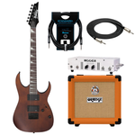 Zestaw gitara elektryczna Ibanez GRG121DX-WNF superstrat z kolumną Orange i wzmacniaczem Mooer