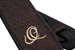 Pas do gitary skórzany Ortega OSBY-2 Byzantine Cocoa brązowy