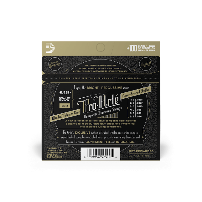 Struny do gitary klasycznej D'Addario EJ25B Flamenco Tension 28.5-44