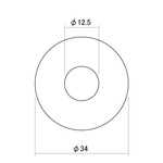 Płytka Rhythm/Treble HOSCO (BK) pod przełącznik w  gitarach typu LP/SG