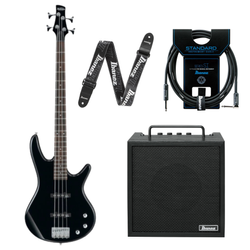 Zestaw gitara basowa Ibanez GSR180-BK z combo + akcesoria