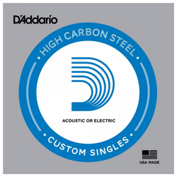 Struna pojedyncza D'Addario PL016 stalowa bez owijki .016 do gitary elektrycznej, akustycznej