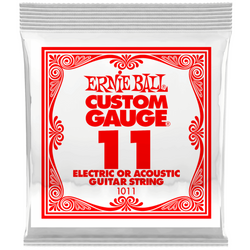 ERNIE BALL Plain Steel Single .011 struna do gitary elektrycznej lub akustycznej