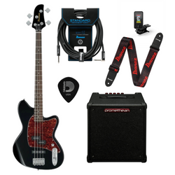 Zestaw gitara basowa Ibanez TMB100-BK Talman z combo Ibanez P20 Promethean + akcesoria
