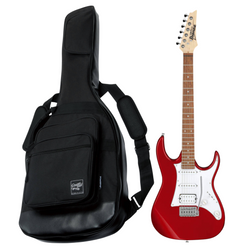 Zestaw gitara elektryczna Ibanez GRX40-CA GIO Candy Apple z dedykowanym pokrowcem Ibanez IGB540-BK