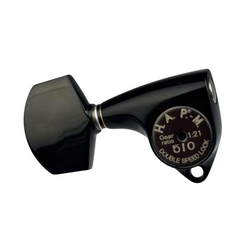 Klucze blokowane GOTOH SGV510Z-A01 HAPM czarne L3+R3 trzy lewe, trzy prawe klucze do gitary HAP-M