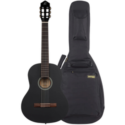 Zestaw gitara klasyczna 4/4 Ortega RST5MBK czarna z pokrowcem