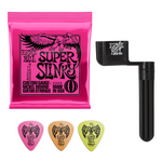 Zestaw Ernie Ball 2223 NC Hybrid Slinky struny do gitary elektrycznej 9-42 z korbką i kostkami
