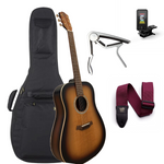 Gitara akustyczna lity świerk pudło typu dreadnough Baton Rouge TLA/D custom z akcesoriami