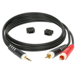 Kabel audio KLOTZ AY7-0300 mini Jack/2xRCA 3m