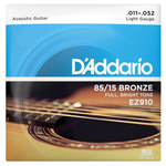 Struny do gitary akustycznej D'Addario EZ910 85/15 Bronze Light 11-52