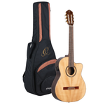 Gitara elektroklasyczna Ortega RCE158MN Natural 4/4 z pokrowcem